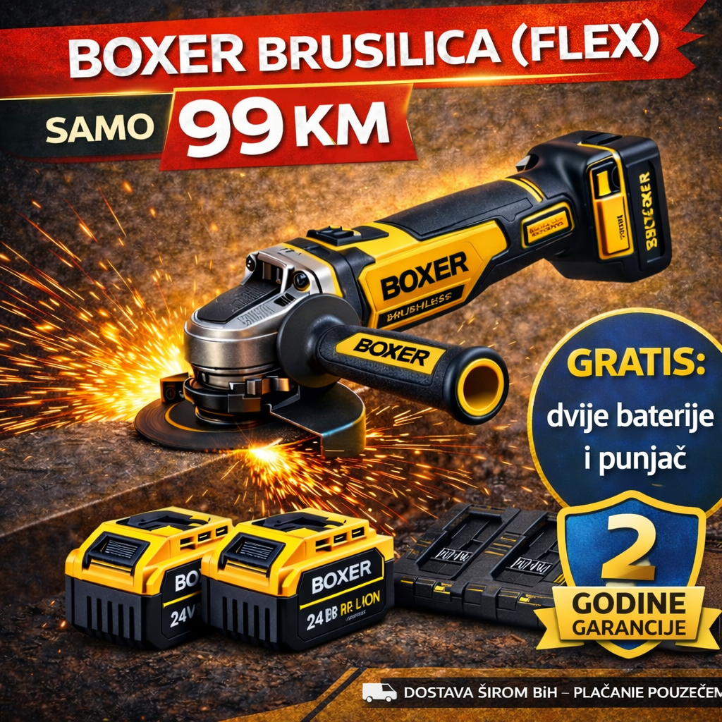 ⚡ BOXER AKU BRUSILICA (FLEX) – SNAGA BEZ KABLOVA